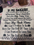 To My Daughter PillowCase …add on